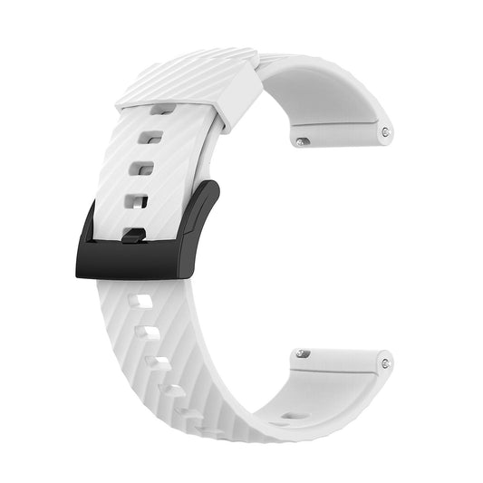 For Suunto 7 Solid Color Silicone Strap - Perfect White 0_MGF White V1237-ZY-203-3480