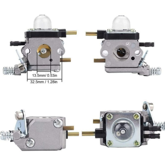 Mantis Tiller Parts Carburetor C1U-K54A with Air Filter Repower Kit for Mantis 2-Stroke 7222 7222E 7222M 7225 V1237-ZY-203-3485