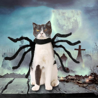 Halloween Adjustable Dog Cat Spider Costume Realistic Plush Spider V1237-ZY-203-3490