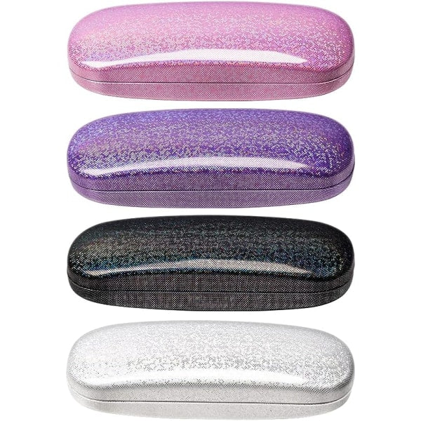 (4 pcs) Glasses Case, Unisex Hard Shell Glasses Case Protect V1237-ZY-203-3494