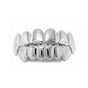 2-pack Silver Grillz for Teeth - Hip Hop Bling Jewelry, Compatible with A$AP silver V1237-ZY-203-3521