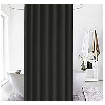 Black Shower Curtain 120x200 cm High Quality Polyester Waterproof Anti-mildew Machine Washable with Hooks V1237-ZY-203-3536