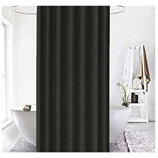 Black Shower Curtain 120x200 cm High Quality Polyester Waterproof Anti-mildew Machine Washable with Hooks V1237-ZY-203-3536