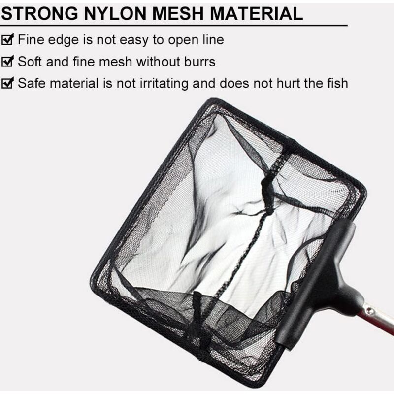 Adjustable Telescopic Fishing Net for Aquarium, Extendable Handle Fishing Landing Net, Mini Foldable Net for V1237-ZY-203-3543