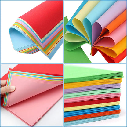 100 Sheets Colored A4 Paper 70g/m2 Handmade Paper for DIY Art V1237-ZY-203-3544