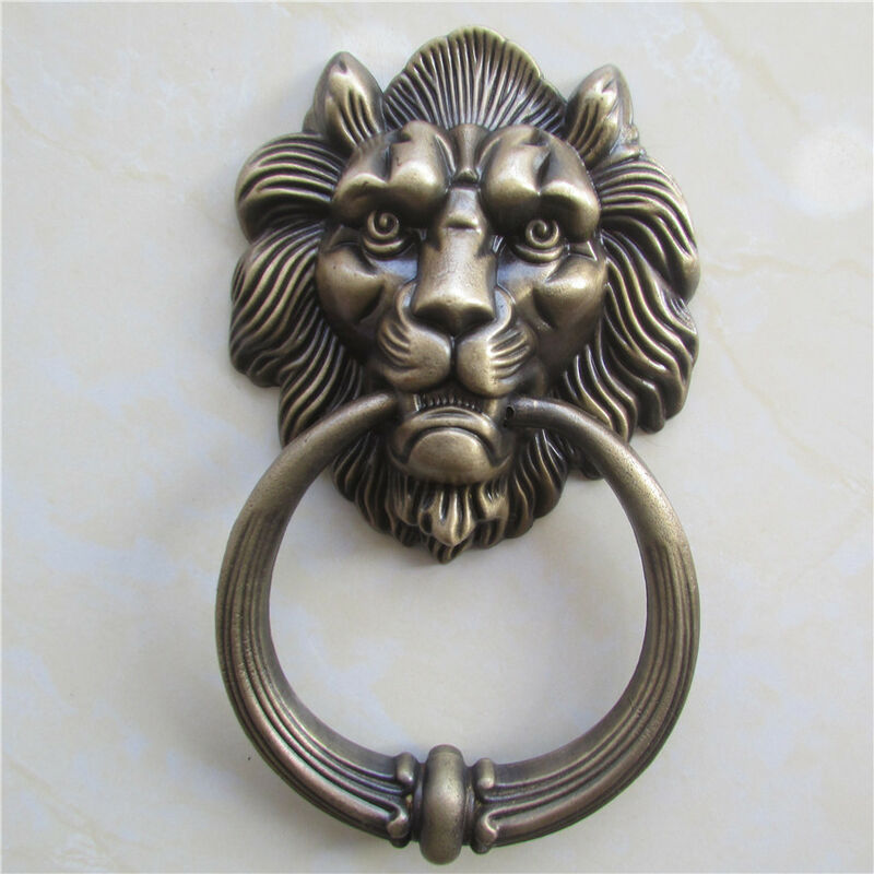 Door Knocker Lion Head, Bronze - Classic and Elegant Design for Home Decor V1237-ZY-203-3557