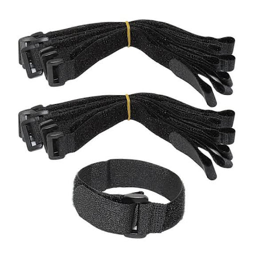 /NN/ 16-pack High Quality Nylon Cable Ties with Velcro, 30 cm x 2.5 cm, Black V1237-ZY-203-3564