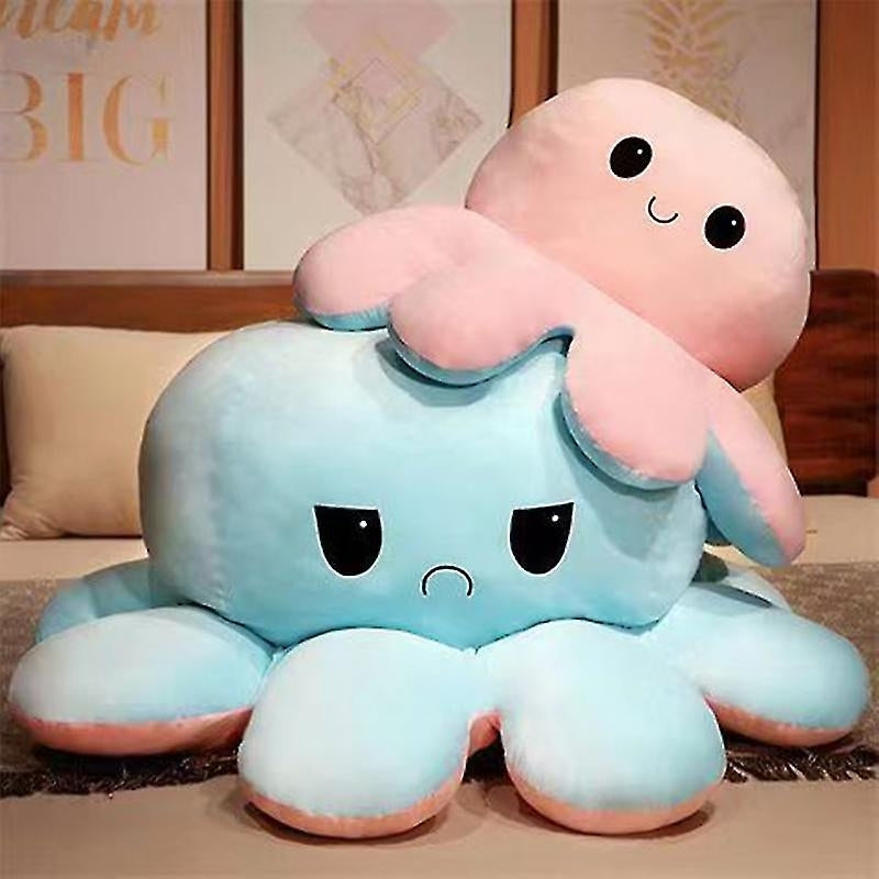 Double-sided blue octopus plush toy, large plush octopus pillow toy blue - Perfect Blue 90cm-max Blue 90cm V1237-ZY-203-3581