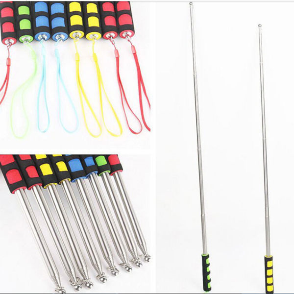 New 2M Portable Extendable Handheld Windsock Flagpole Telescopic Random Color 2m V1237-ZY-203-3601
