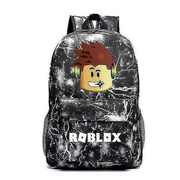 New Roblox Backpack Children School Bag Student Book Bag Travel Bag Gift Black Lightning none_max V1237-ZY-203-3612