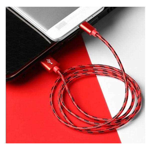 3m Type C USB Charger Fast Charging Cable for Samsung Galaxy S21 S22 S23 Red V1237-ZY-203-3619