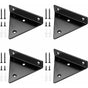 pcs Floating Shelf Brackets, Invisible Triangle Wall Shelf Brackets, Metal Wall Shelf Brackets for Shelves V1237-ZY-203-3626