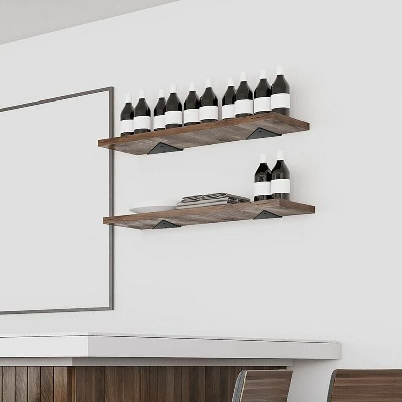 pcs Floating Shelf Brackets, Invisible Triangle Wall Shelf Brackets, Metal Wall Shelf Brackets for Shelves V1237-ZY-203-3626