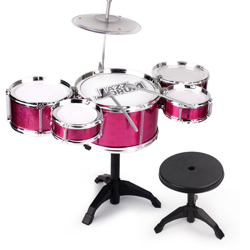 Drum Set for Toddlers Tough Impact Resistant Drums Detachable Drum Instrument Red Oversized Drum Set V1237-ZY-203-3631