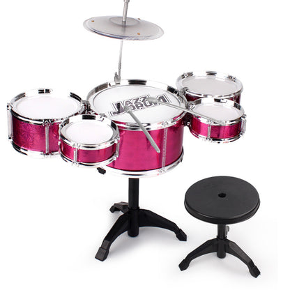 Drum Set for Toddlers Tough Impact Resistant Drums Detachable Drum Instrument Red Oversized Drum Set V1237-ZY-203-3631