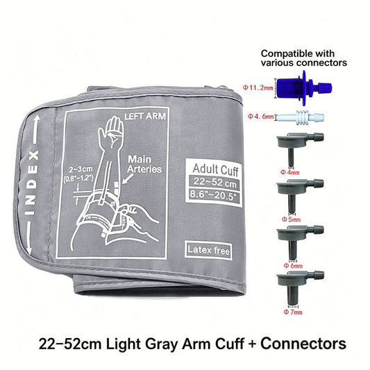 Omron 9201d-21201d XL Blood Pressure Cuff 22-52 cm Gray for Adults V1237-ZY-203-3636