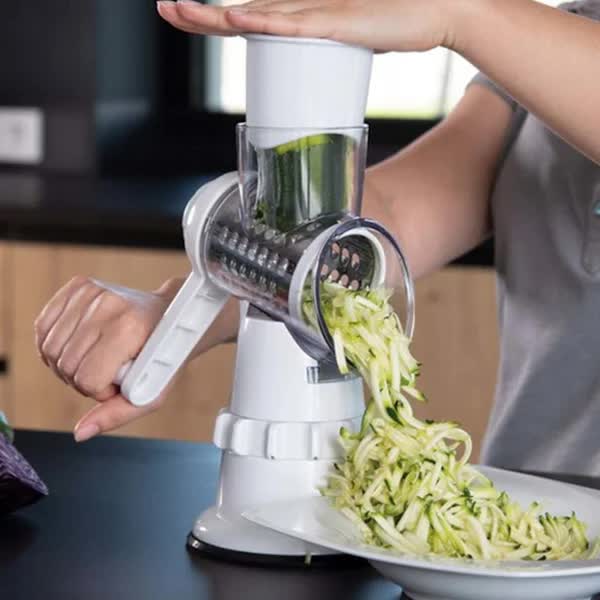 Rotary Grater Vegetable Cutter and Shredder white white[pl] V1237-ZY-203-3659