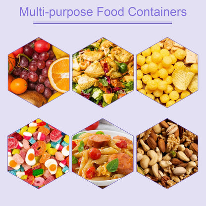 4-pack snack boxes with compartments, snack containers for kids and adults, 4-compartment bento lunch boxes V1237-ZY-203-3681