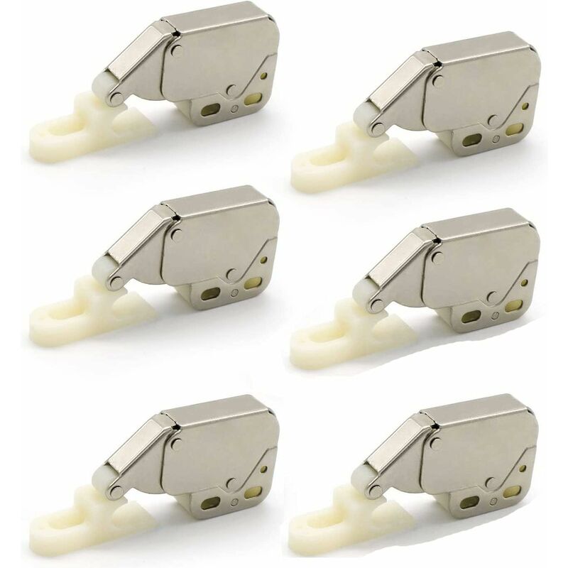 Mini latches with spring, 6 pcs Mini automatic spring lock, Spring lock, Spring lock Mini cabinet lock Mini V1237-ZY-203-3689