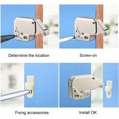 Mini latches with spring, 6 pcs Mini automatic spring lock, Spring lock, Spring lock Mini cabinet lock Mini V1237-ZY-203-3689