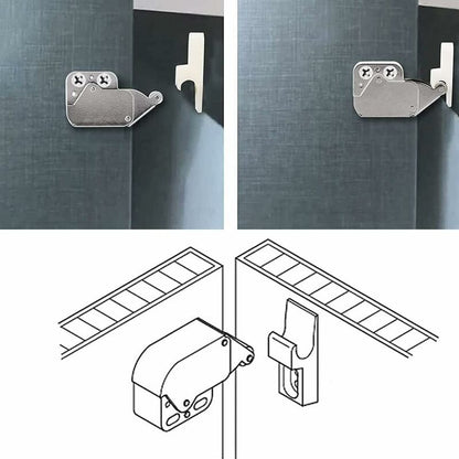 Mini latches with spring, 6 pcs Mini automatic spring lock, Spring lock, Spring lock Mini cabinet lock Mini V1237-ZY-203-3689
