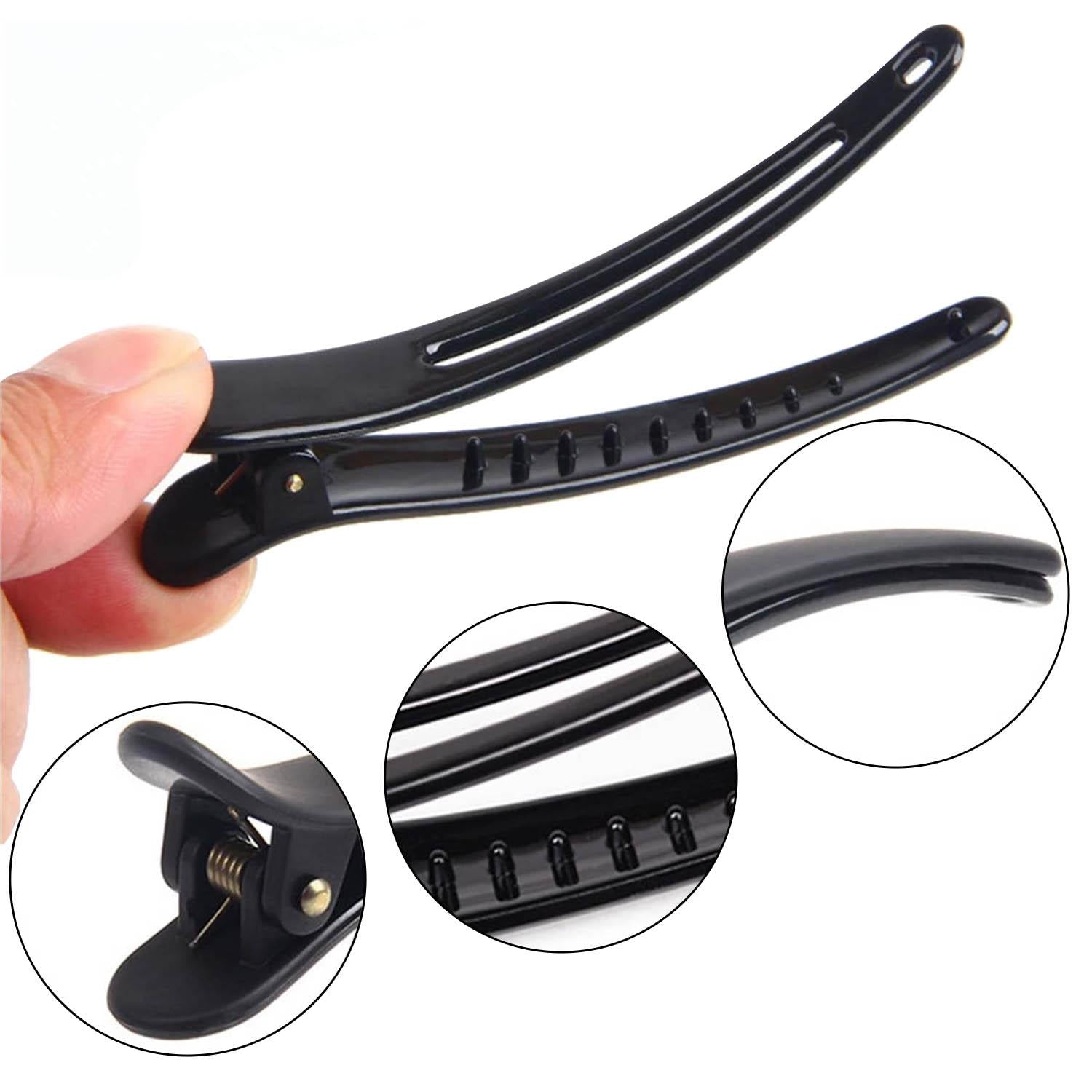 10 pcs Professional Hair Clips - Black Black Black V1237-ZY-203-3714