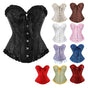 Women's Corset with Flowers, Braless, Strapless Lingerie Black Black[ca] Black 4XL V1237-ZY-203-3717