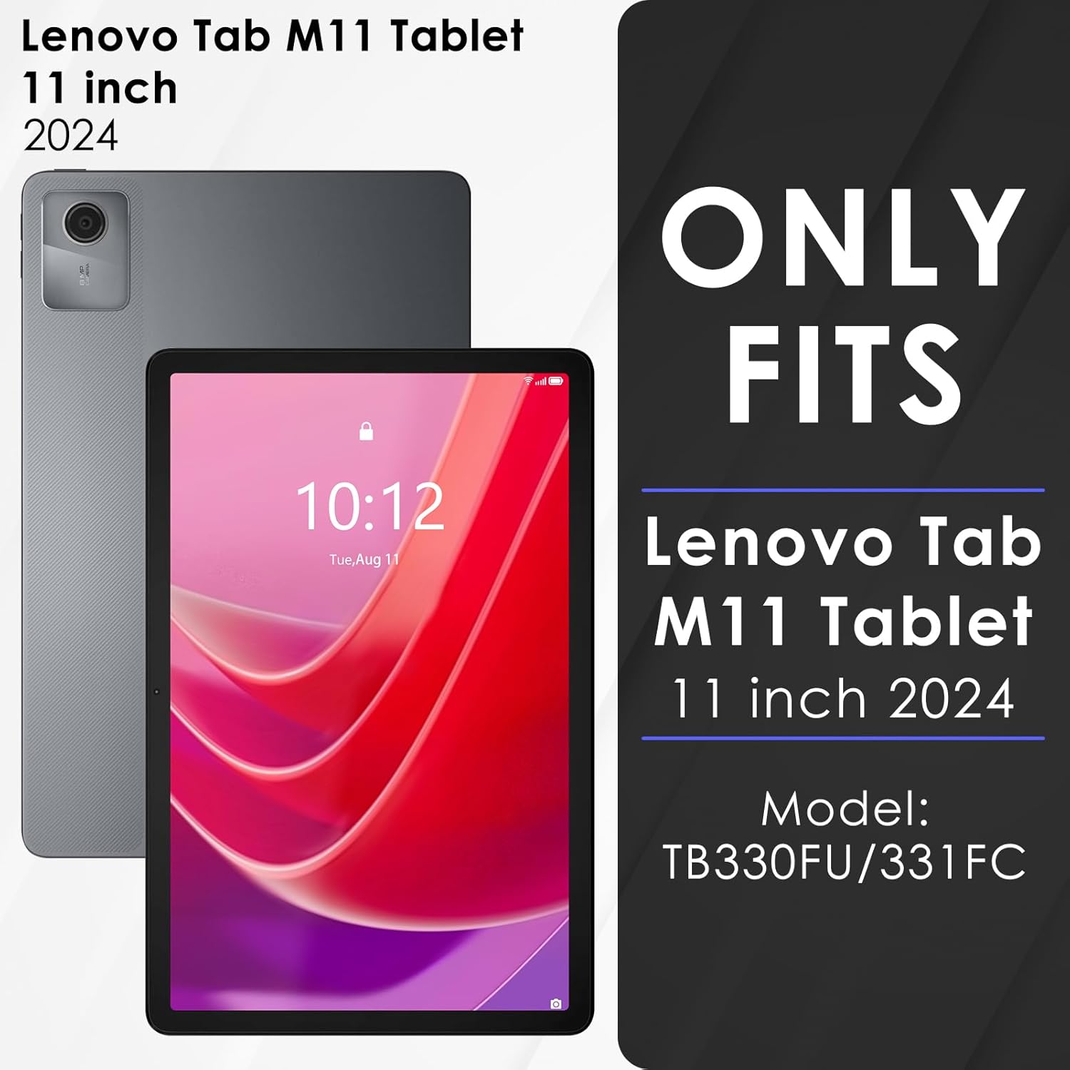 Black Case Lenovo Tab M11 KATUMO V1237-ZY-203-3720