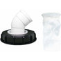 45 degrees IBC Water Filter with Lid, 163mm Nylon Rainwater Filter, Washable, Compatible with IBC Water Tank V1237-ZY-203-3735