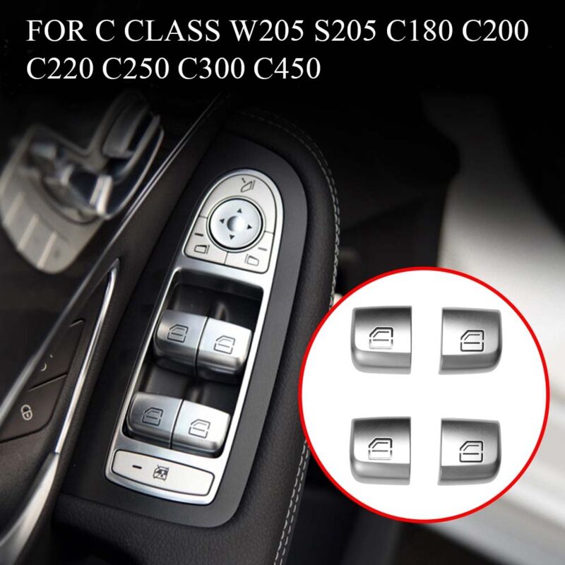 4pcs Window Lifter Control Switch Button Door Window Switch for C-Class W205 GLC W253 V1237-ZY-203-3748