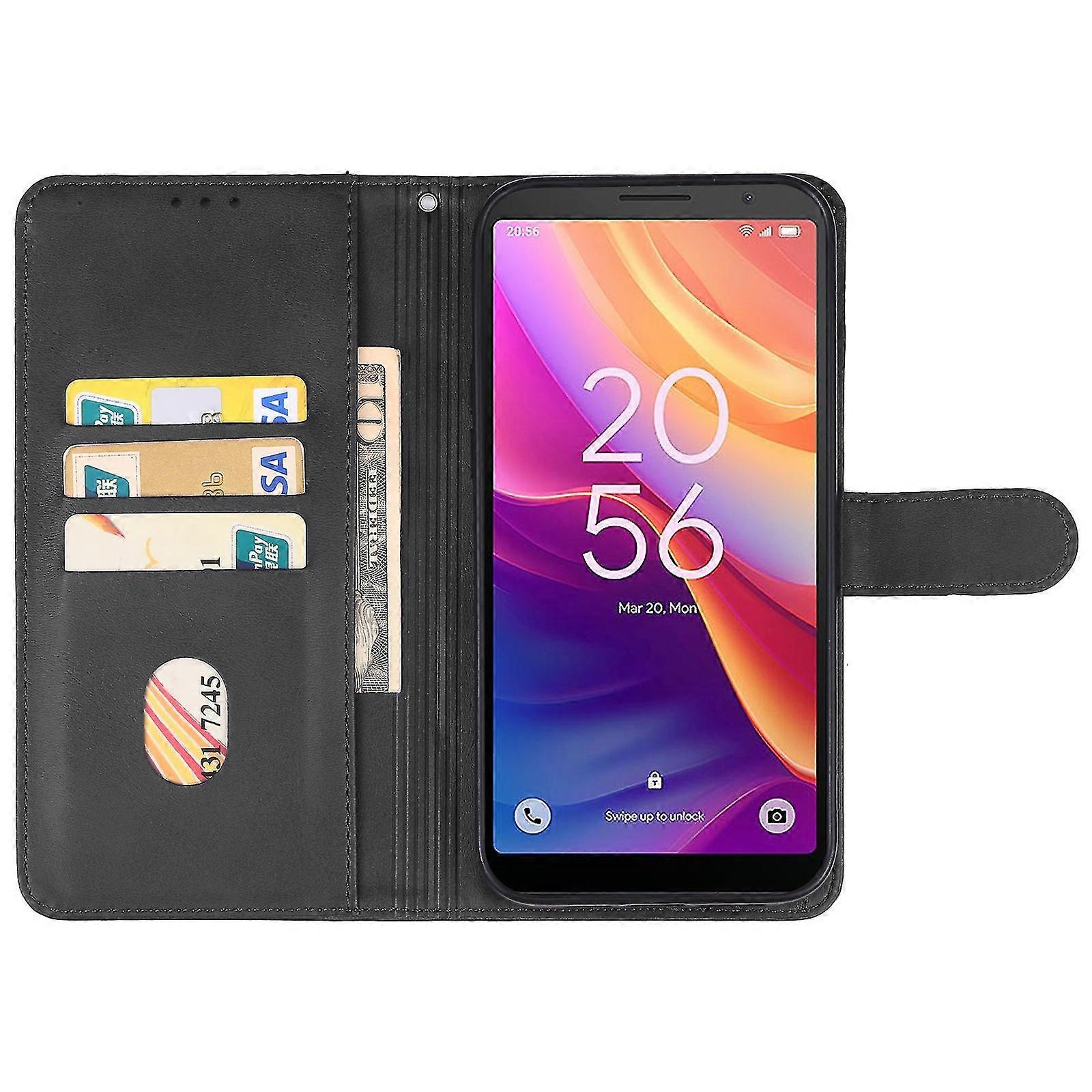 Leather Case for TCL 501 Black V1237-ZY-203-3749