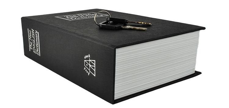 Hidden safe | Book safe with lock black black_max black V1237-ZY-203-3776