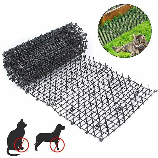 Anti-cat mat with barbed wire mesh garden anti-dog cat pet plastic anti-stick pet black 20028cm, Fonepro,de V1237-ZY-203-3792