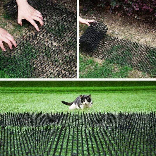 Anti-cat mat with barbed wire mesh garden anti-dog cat pet plastic anti-stick pet black 20028cm, Fonepro,de V1237-ZY-203-3792