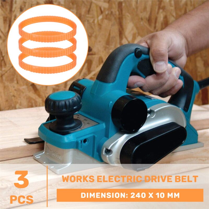 PU 240 mm belt Electric planer drive belt for 1900B V1237-ZY-203-3794