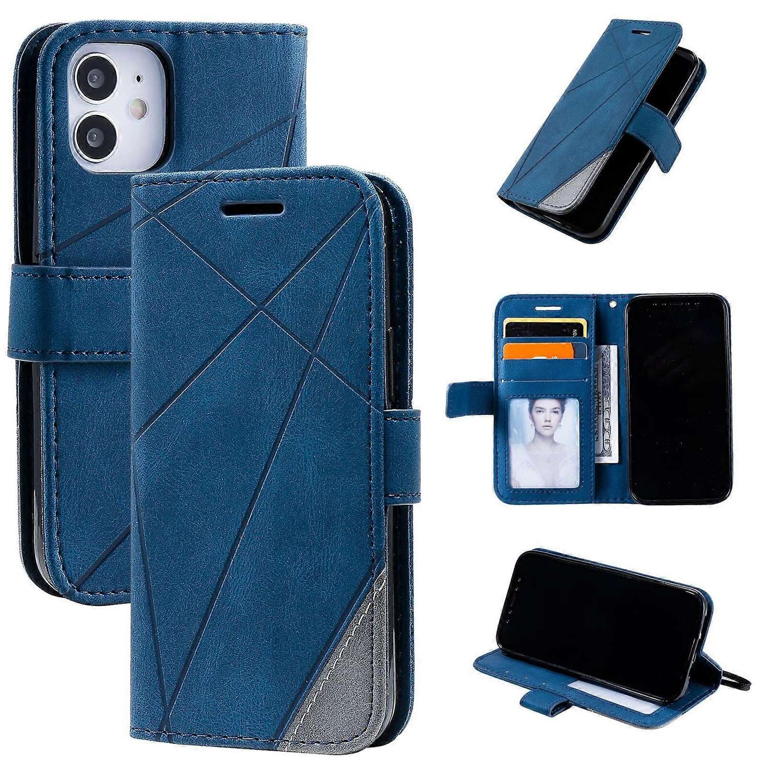 Case Compatible with iPhone 11 Leather Magnetic Folio Case with Card Holder Compatible with iPhone 11- V1237-ZY-203-3797