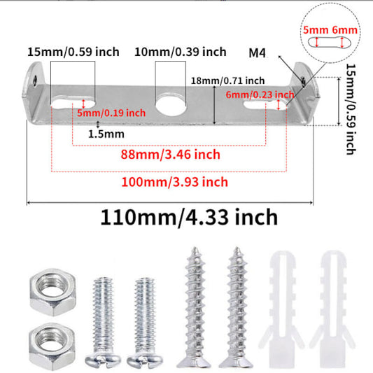 [xj]4pcs Ceiling Plate Light Bracket Ceiling Mount Hanging Lamp Holder for Wall or Ceiling Mounted Lamp V1237-ZY-203-3806