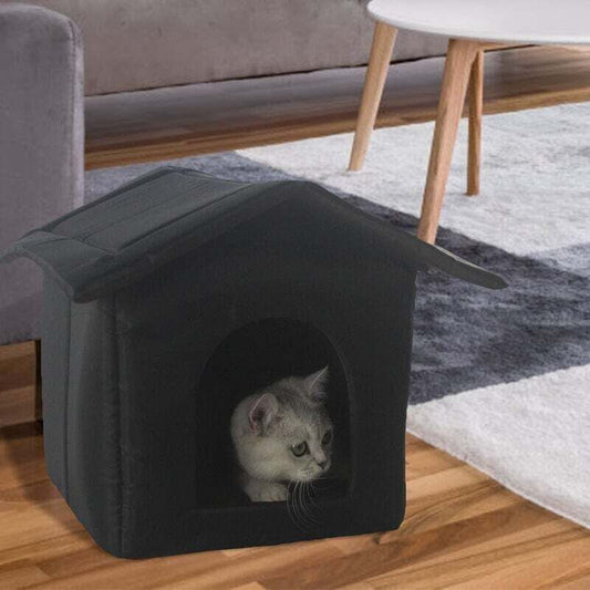 Waterproof Outdoor Cat House, Indoor Dog Kennel, Foldable Waterproof Cat Tent, Warm Oxford Fabric for Winter, V1237-ZY-203-3813