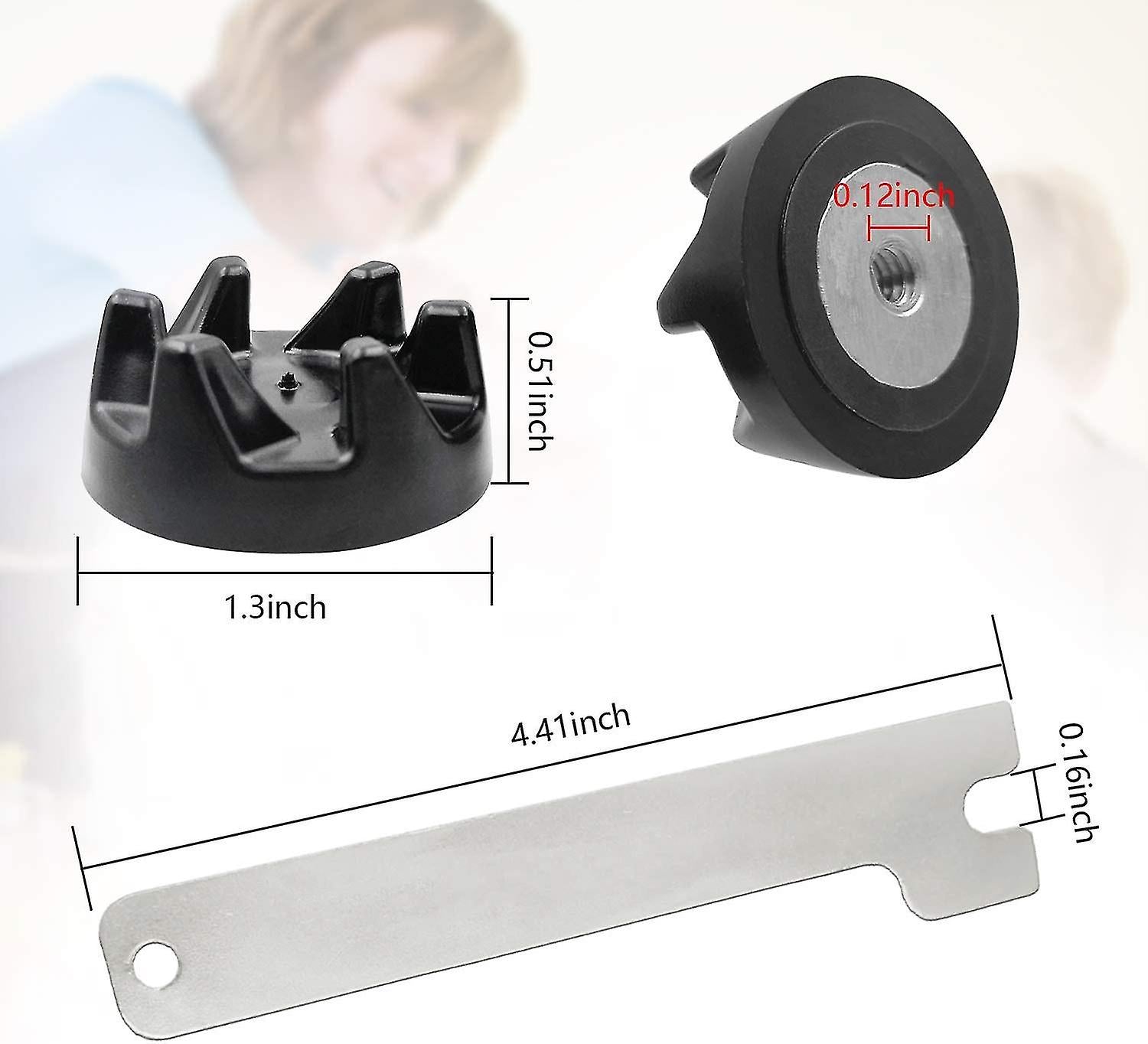 5pcs Mixer Rubber Coupling Gear Coupling With Removal Tool For Kitchenaid 9704230 V1237-ZY-203-3815