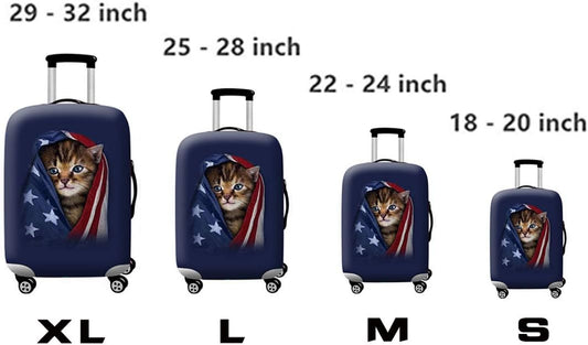 Suitcase Protective Bag Luggage Suitcase Cover Fits 18-32 Inch Suitcases Cat B Cat B XL V1237-ZY-203-3837