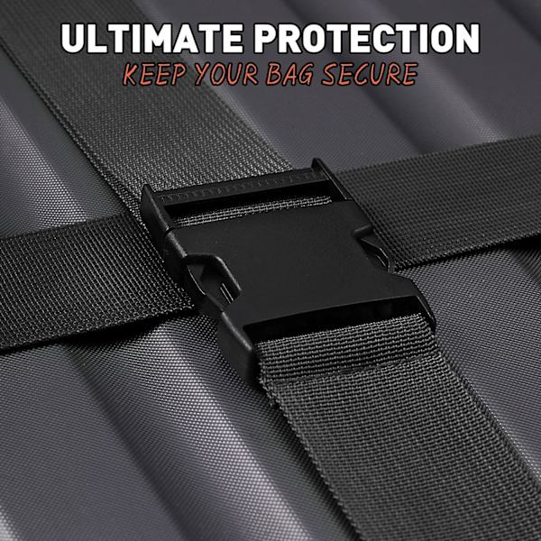 Suitcase 4-piece Luggage Strap Luggage Strap Set Cross Luggage Strap Adjustable Suitcase Strap Buckle V1237-ZY-203-3838