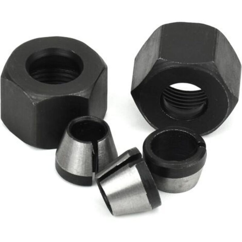 Milling Chuck - Set of 6, Countersunk Collet (6 mm, 6.35 mm, 8 mm), Router Collet, Collet Adapter V1237-ZY-203-3867