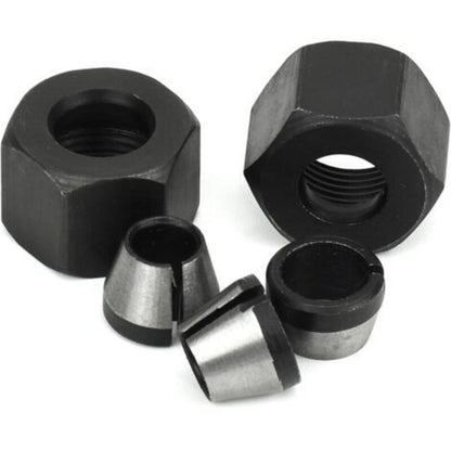 Milling Chuck - Set of 6, Countersunk Collet (6 mm, 6.35 mm, 8 mm), Router Collet, Collet Adapter V1237-ZY-203-3867