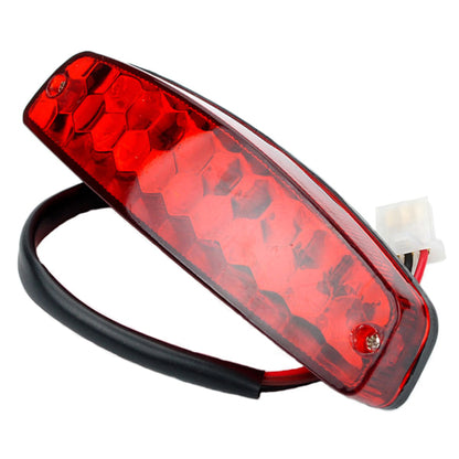 Motorcycle Tail Light Stop Brake Light 12V Red Taillight Brake Tail Light for ATV Off-Road Motorcycle Tail V1237-ZY-203-3872