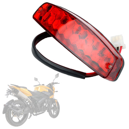 Motorcycle Tail Light Stop Brake Light 12V Red Taillight Brake Tail Light for ATV Off-Road Motorcycle Tail V1237-ZY-203-3872