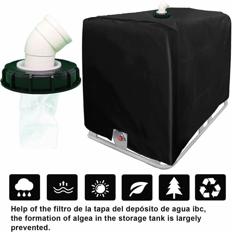 IBC Tank Filter 1000L, 165mm Washable Nylon Water Filter, Compatible with IBC Tank Accessories V1237-ZY-203-3888