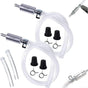 Professional Brake Bleed Tool Set with Check Valve and Metal Hose Clamps for Vehicle Hydraulic Brake System V1237-ZY-203-3889