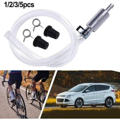 Professional Brake Bleed Tool Set with Check Valve and Metal Hose Clamps for Vehicle Hydraulic Brake System V1237-ZY-203-3889