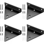 Floating shelf brackets, invisible triangular edges. V1237-ZY-203-3895