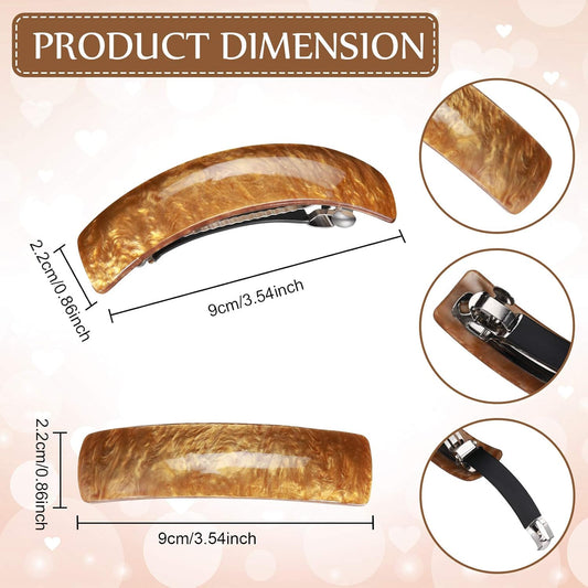 pcs Hair Clips for Women Hair Clips Hair Accessories Large French Hairpins Retro Hair Clip, 6 Colors (Classic V1237-ZY-203-3896